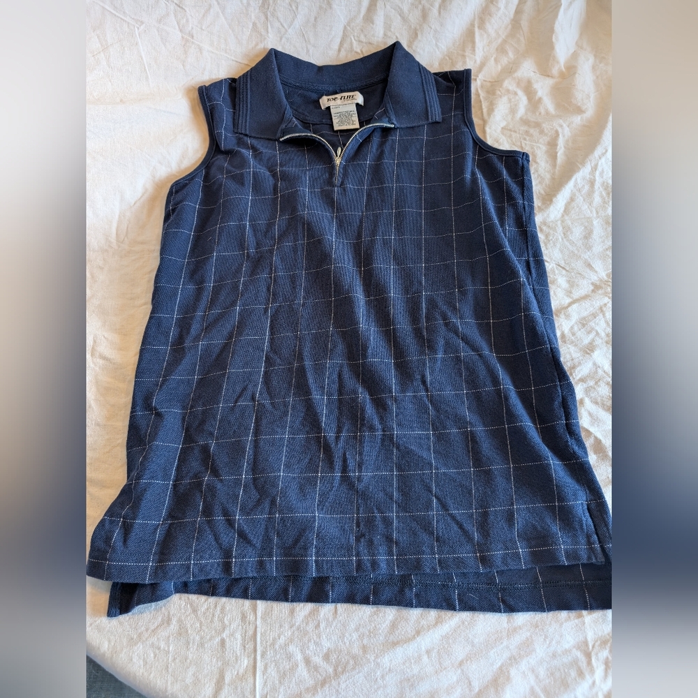 2/20$ Spalding Blue Grid Women's Tank Top